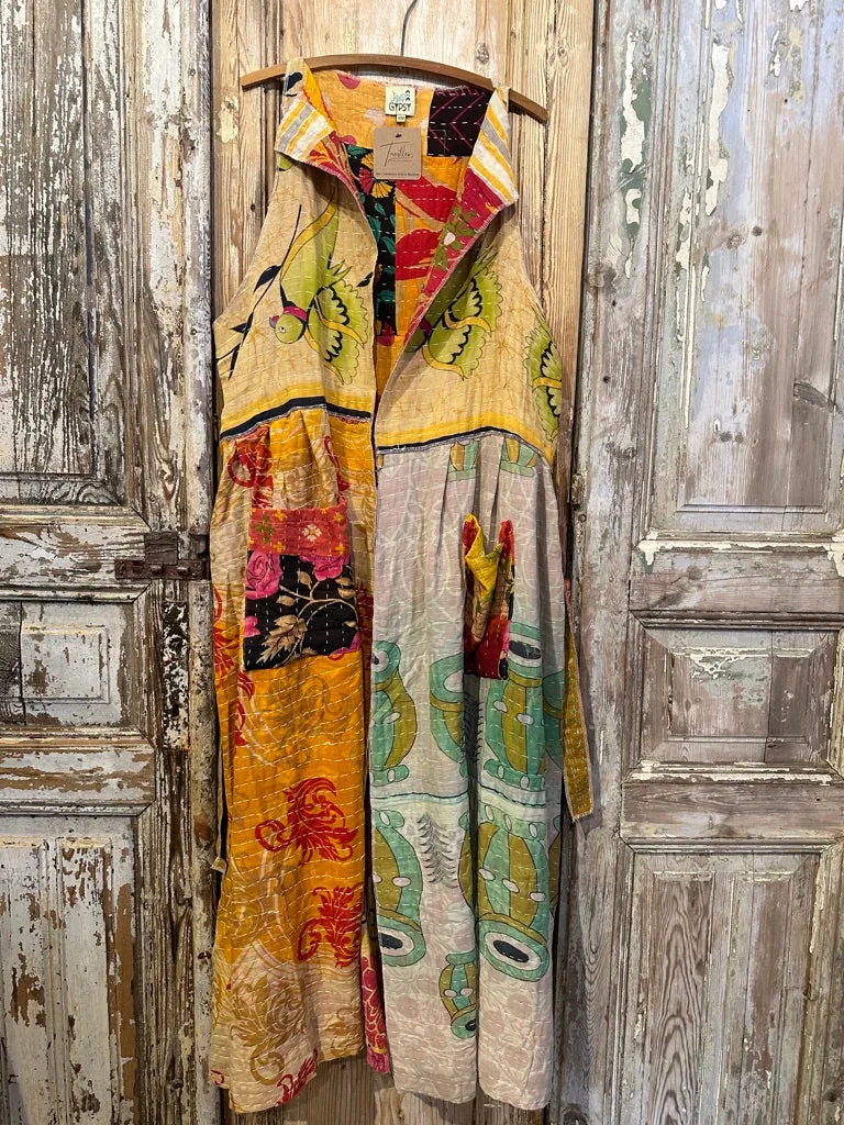 Kantha Sunrise Vest Duster