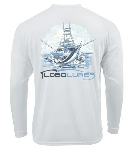 Lobo Lures Never Back Down Sportfish Lifestyle Performance UPF50  T-Shirt