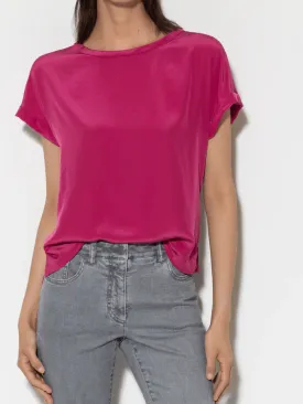 Luisa Cerano Jersey T Shirt In Berry Pink 308044 7600 Col 0455