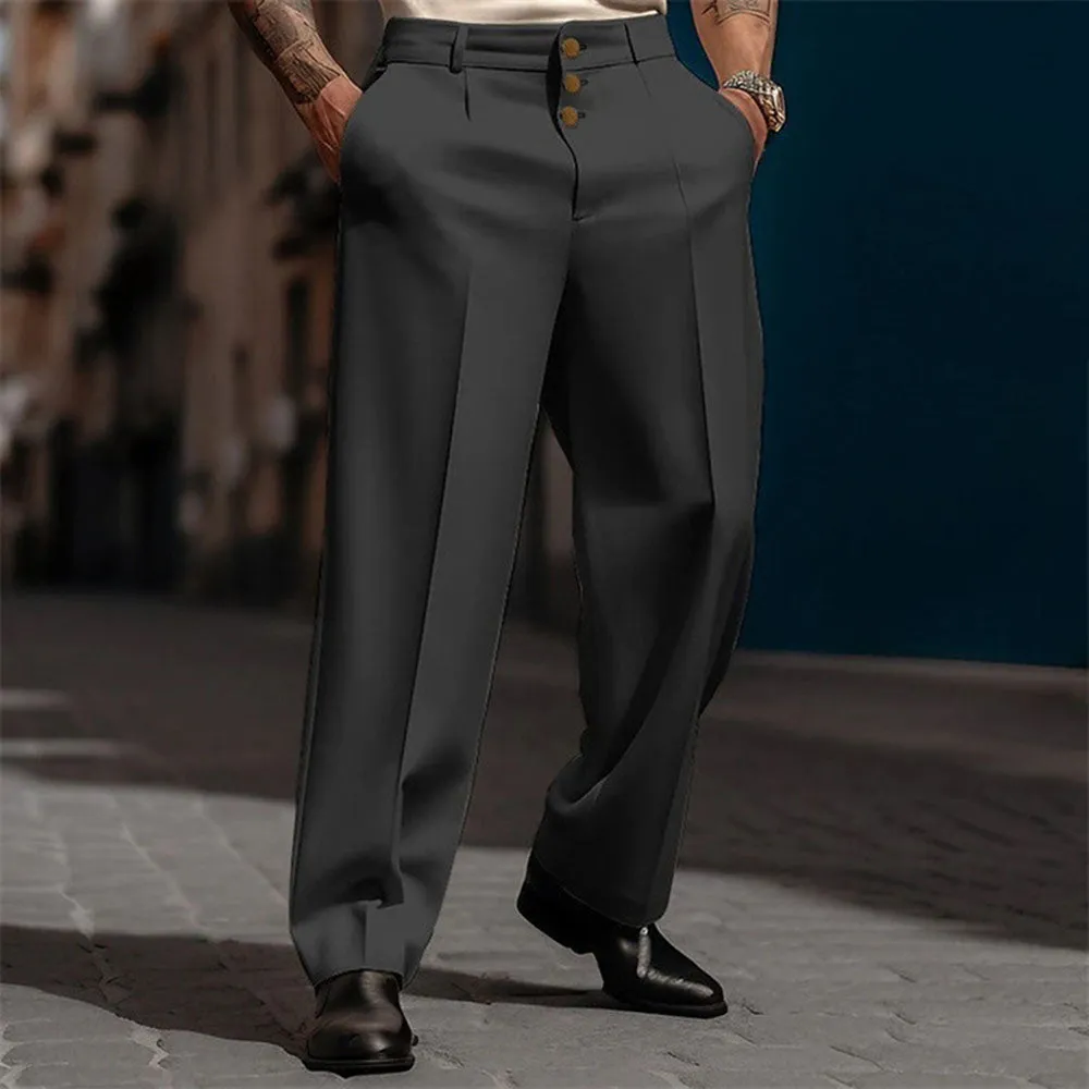 Men Business Casual Suit Pants Outdoor