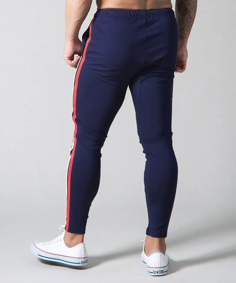 Men Pants Fitness Casual Elastic Pants men Bodybuilding Clothing Casual Navy Military Sweatpants Joggers Pants