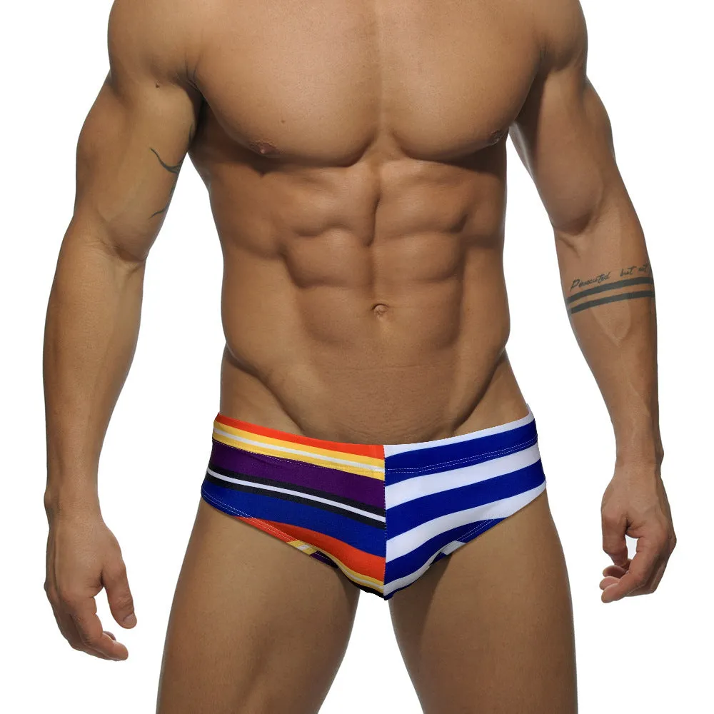 Men Triangle Swimming Trunks Seaside Quick-drying Swimming Pants