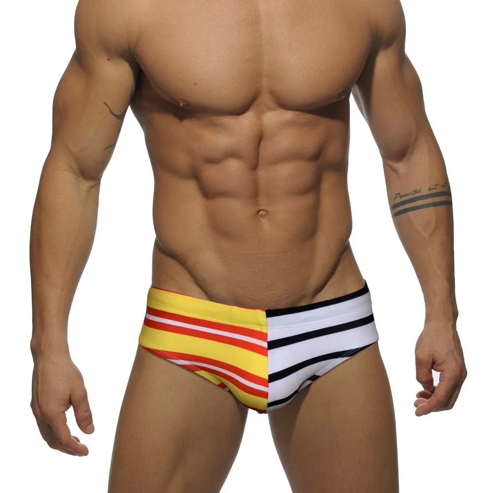 Men Triangle Swimming Trunks Seaside Quick-drying Swimming Pants