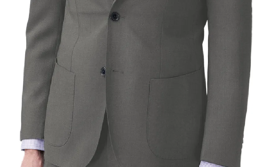 Men's 2 Pieces Suit Notch Lapel Grey Tuxedos For Wedding (Blazer Pants)