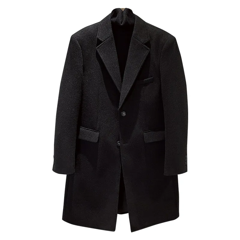 Men's Business Casual Suit Collar Black Suit
