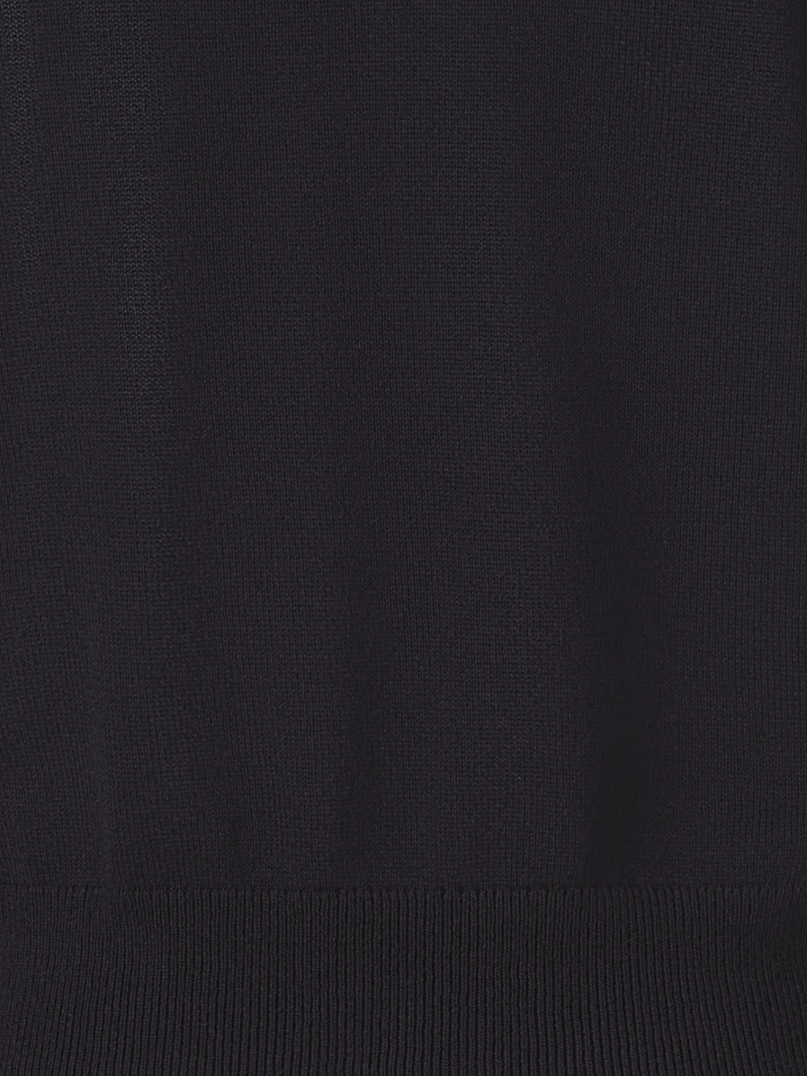 Merino Knit Shirt with 3D Carnation Embroidery