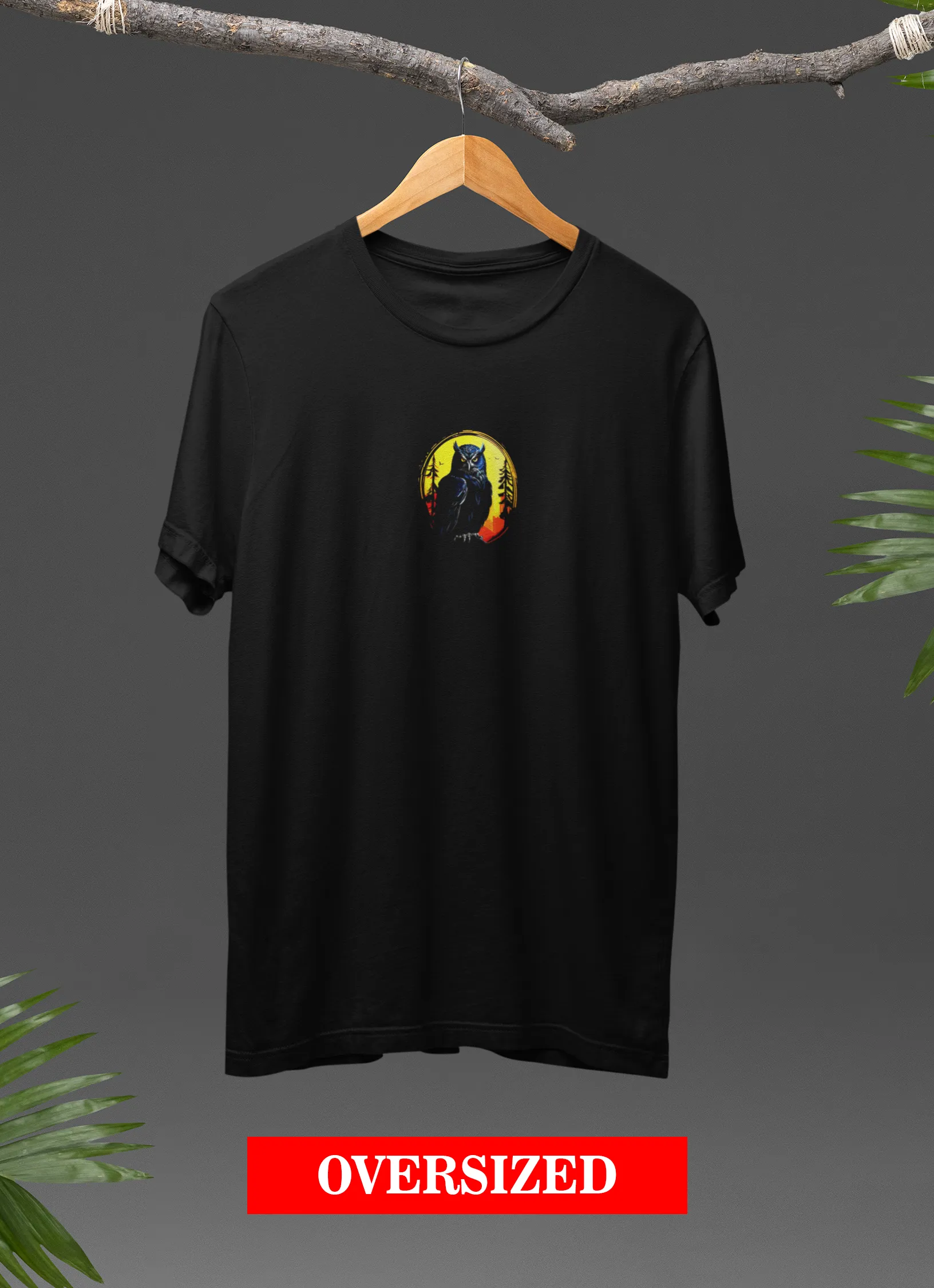 Nijom Nixa Moi Nixasor | Assamese graphic printed t shirt | Oversized | Black | Men