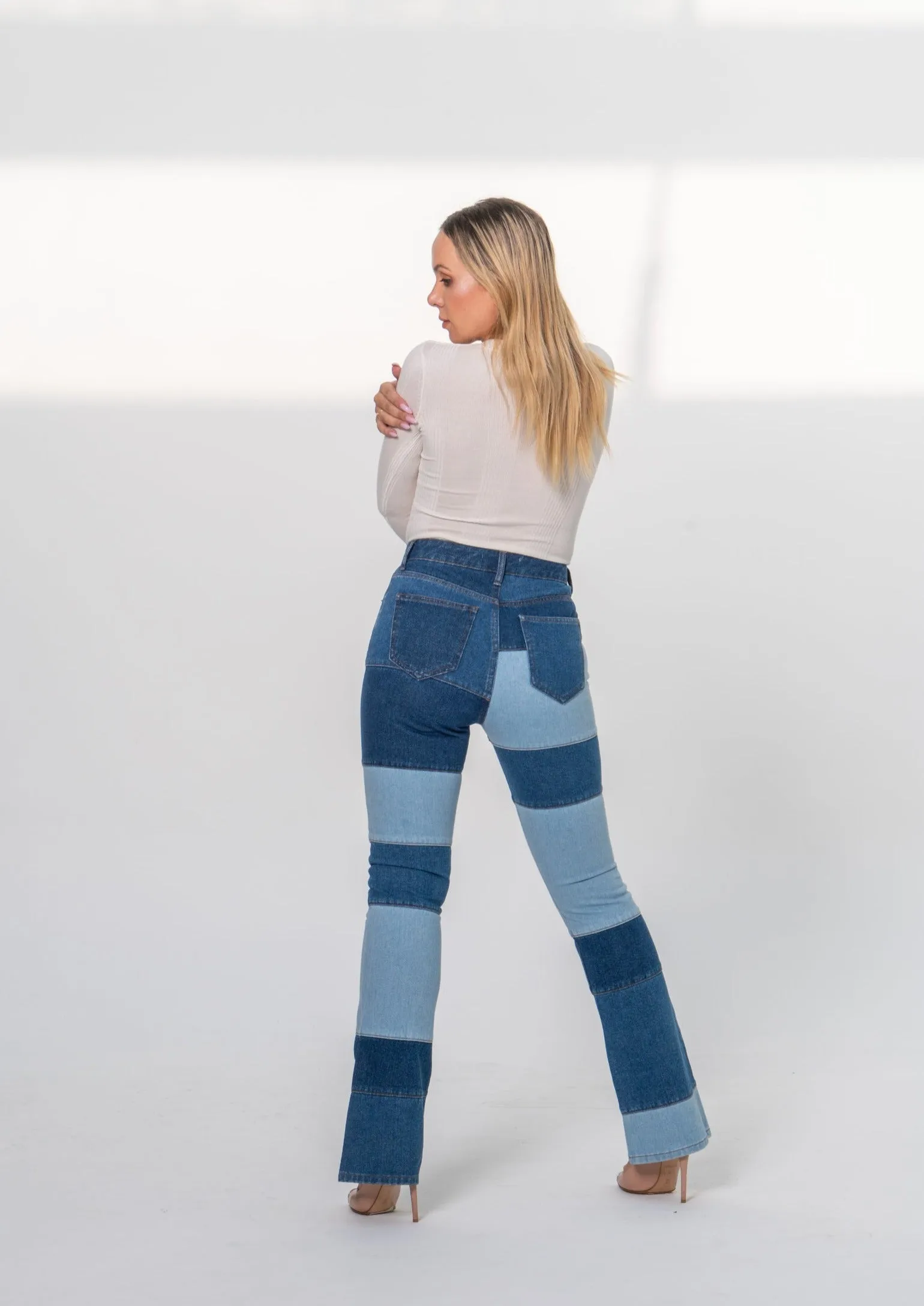 Patch Detail Jeans