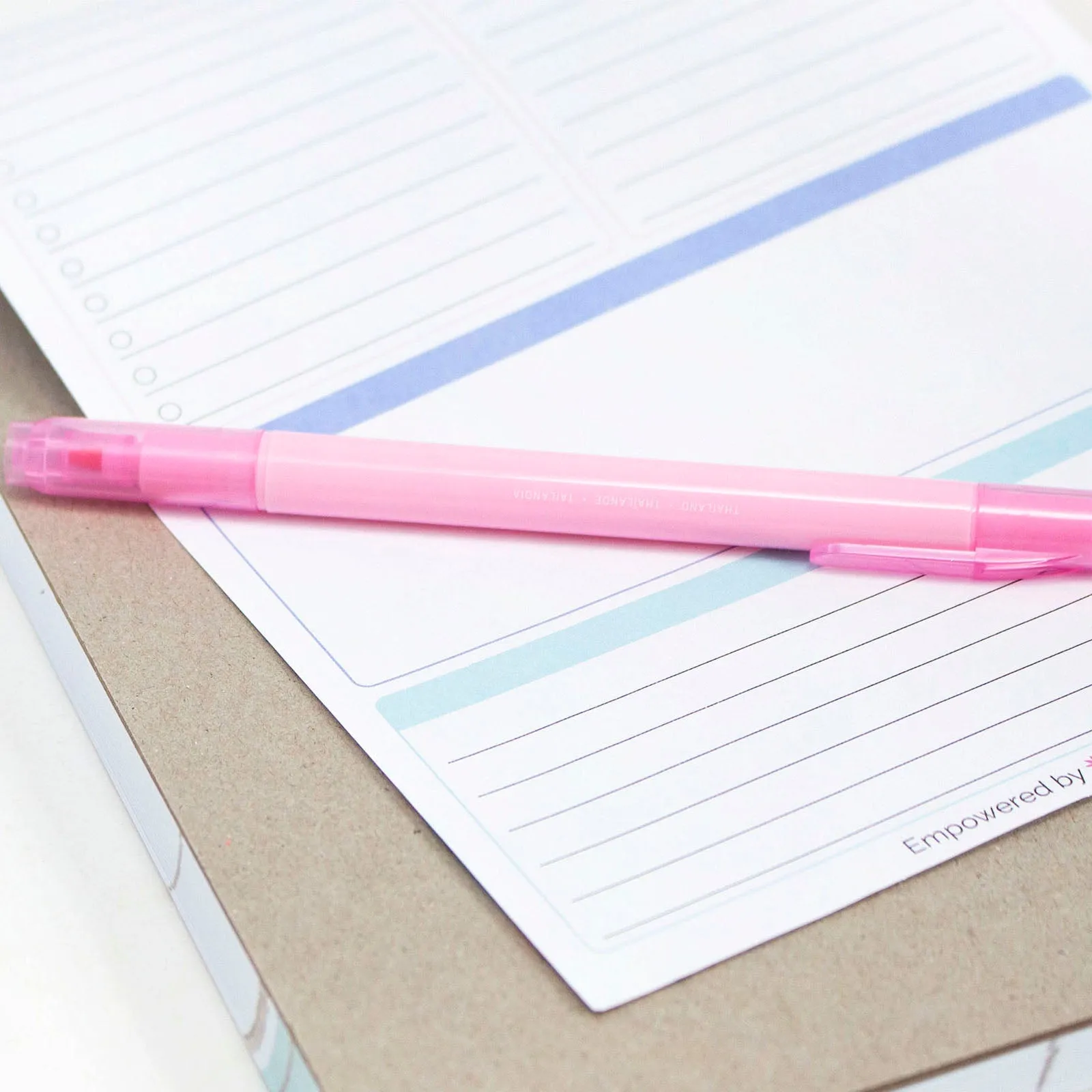 Planning Pad, 6" x 9", Double Sided Planning Pad, Plan with Laur
