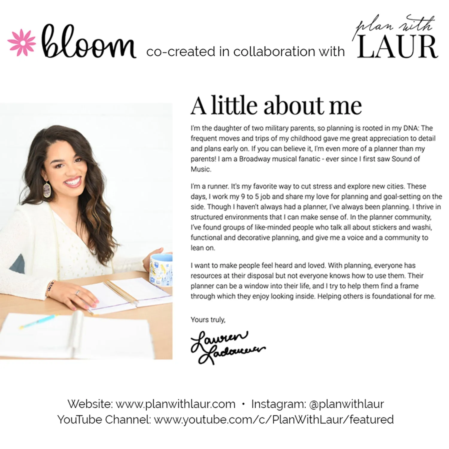 Planning Pad, 6" x 9", Double Sided Planning Pad, Plan with Laur