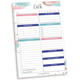 Planning Pad, 6" x 9", Double Sided Planning Pad, Plan with Laur