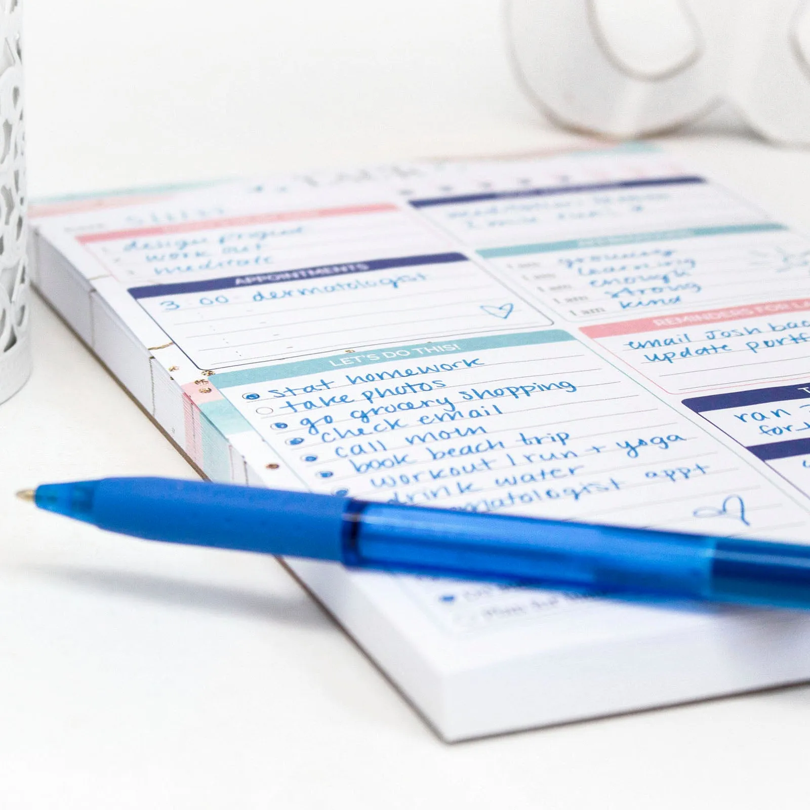 Planning Pad, 6" x 9", Double Sided Planning Pad, Plan with Laur