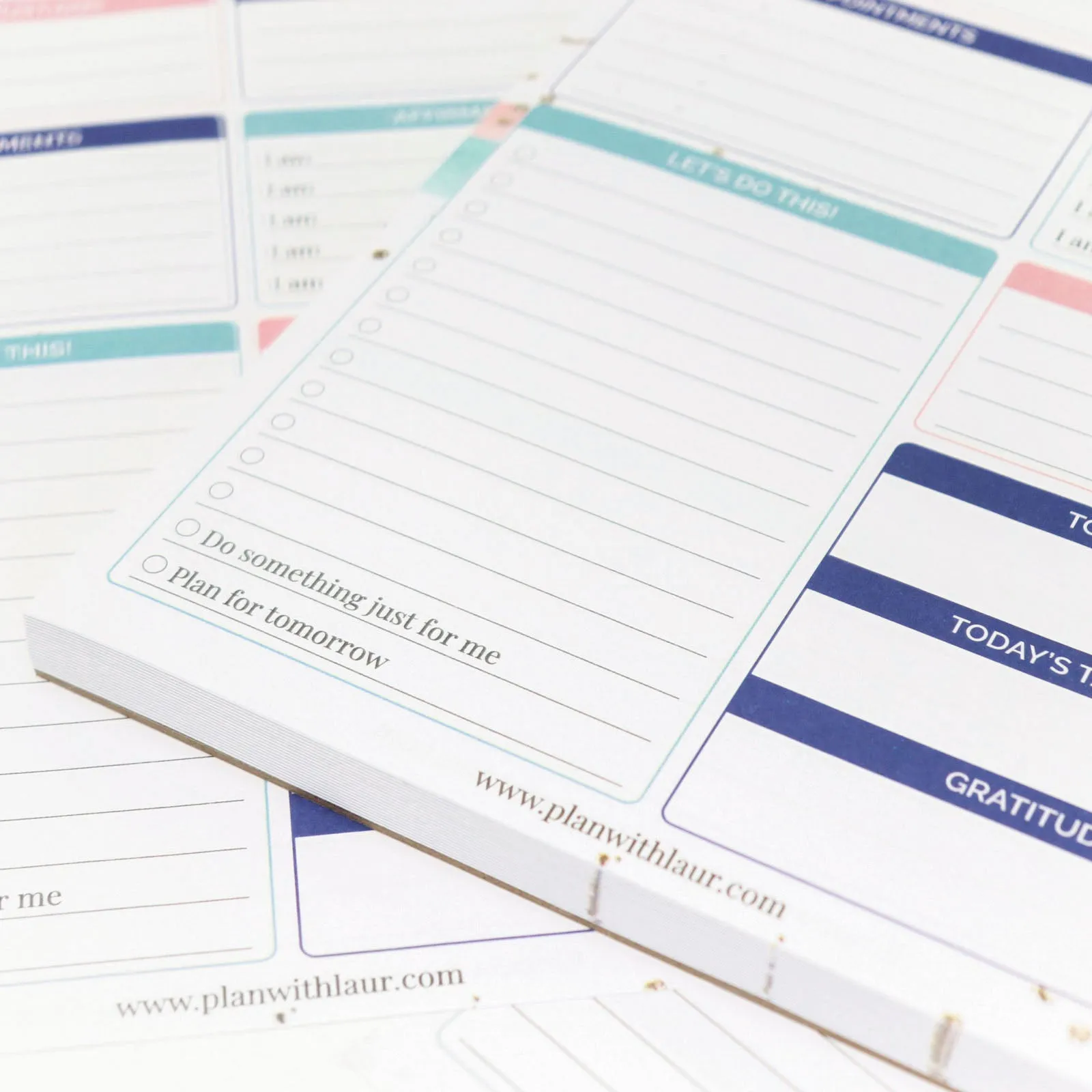 Planning Pad, 6" x 9", Double Sided Planning Pad, Plan with Laur