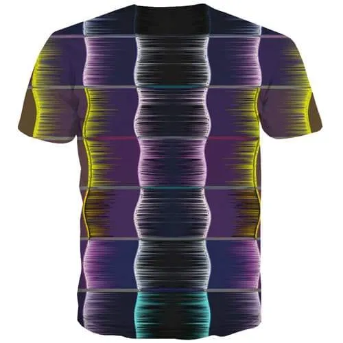 Psychedelic T-shirt Men Graffiti Tshirt Anime Punk Tshirts Casual Gothic T-shirts Graphic Short Sleeve summer Unisex Tee Top