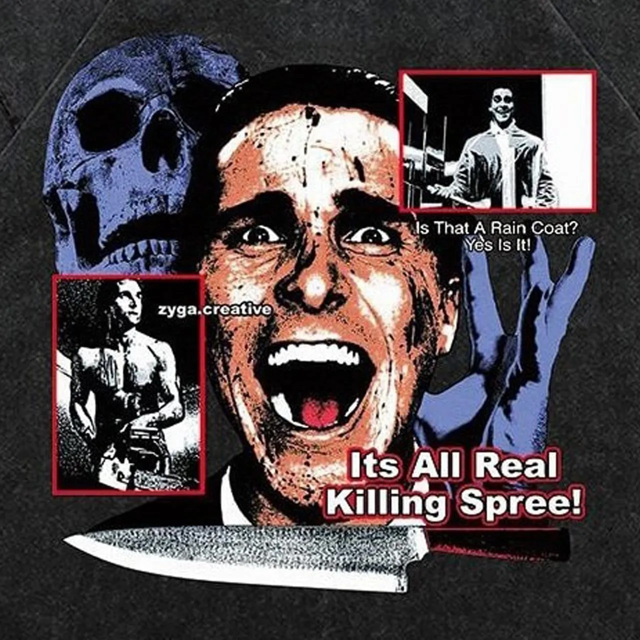 Psychopath t-shirt vintage movie top retro poster grunge tee