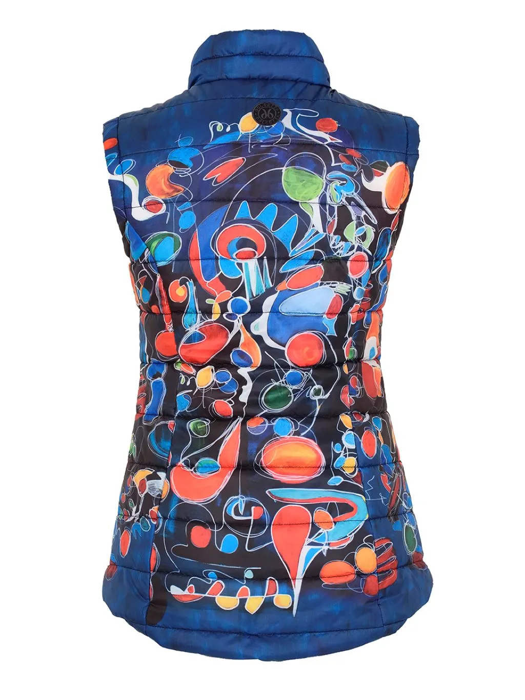 "Provencal Market" Art Print Puffer Vest by Dolcezza
