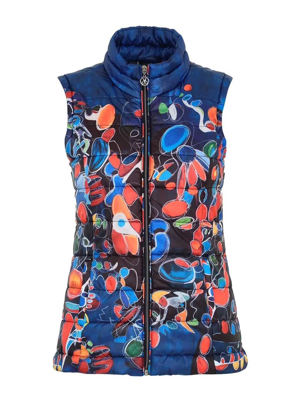 "Provencal Market" Art Print Puffer Vest by Dolcezza