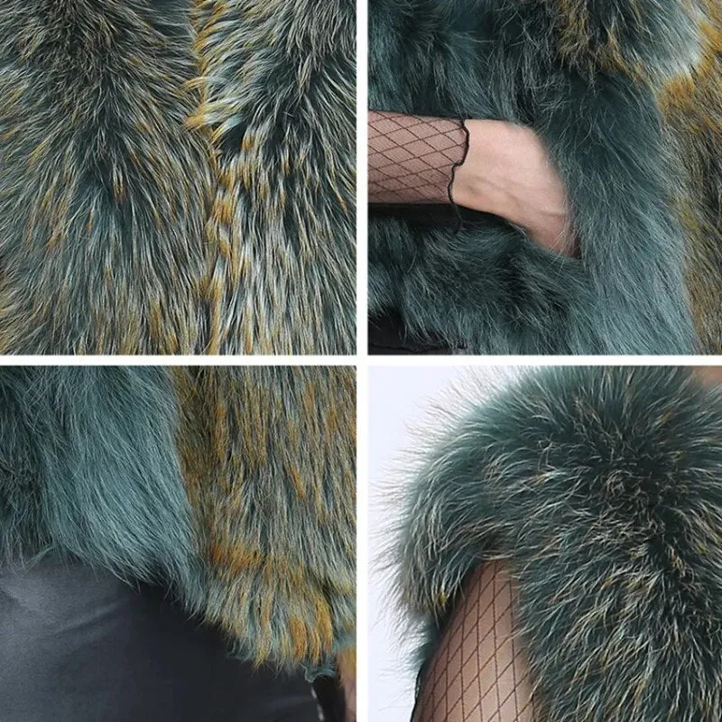 Real Fur Women's Sleeveless Short Jacket