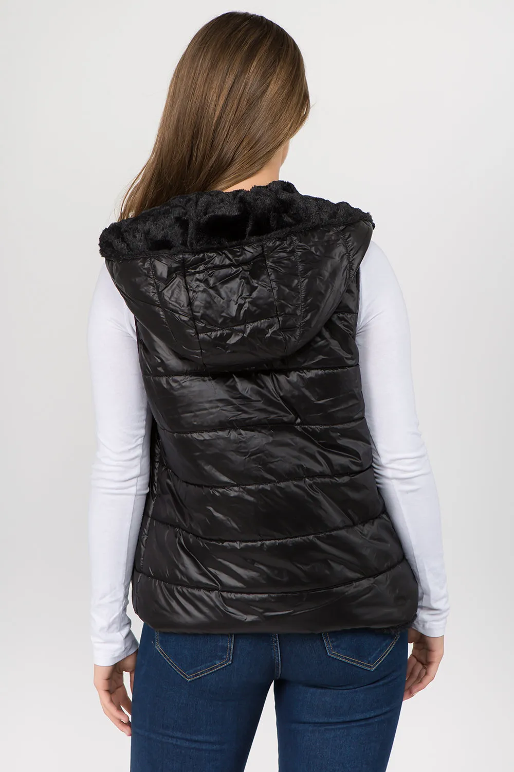 Reversible Vest with Hoodie