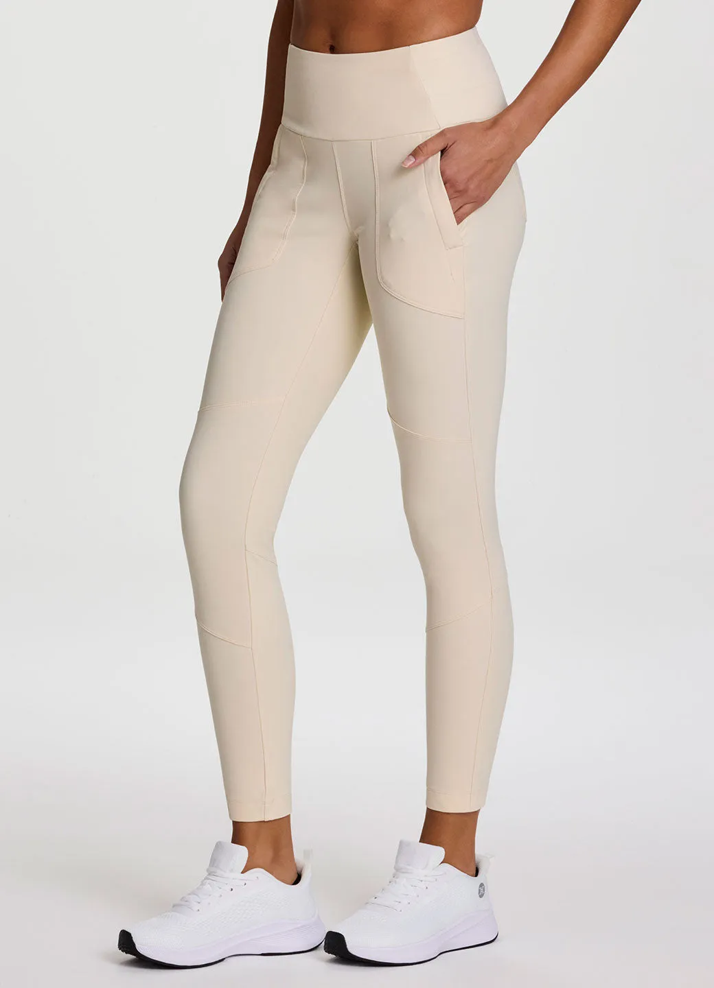 Riley Stretch Woven Knit Hybrid Pant