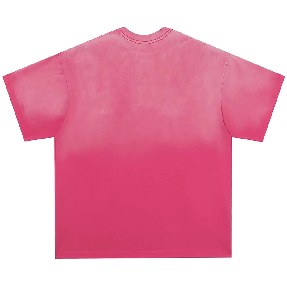'Romantic' Embroidered Cotton T-Shirt