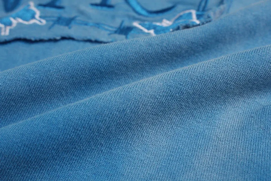 'Romantic' Embroidered Cotton T-Shirt