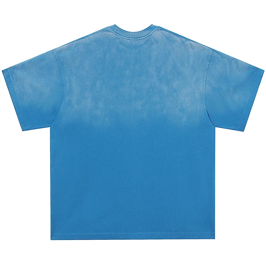 'Romantic' Embroidered Cotton T-Shirt