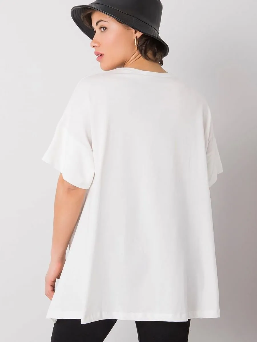 Rue Paris WMN Ext Bottom WHT T-shirt