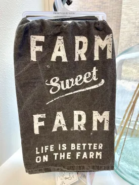 Rustic Farm Sweet Farm Kitchen Towel