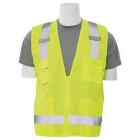 S205 Class 2 Surveyor's Safety Vest with Tablet Pocket 1PC