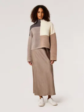 Satin Bias Midaxi Skirt
