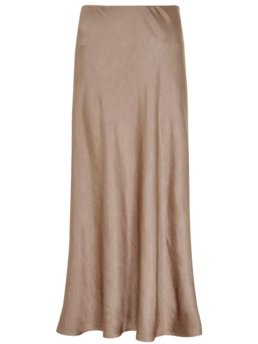 Satin Bias Midaxi Skirt