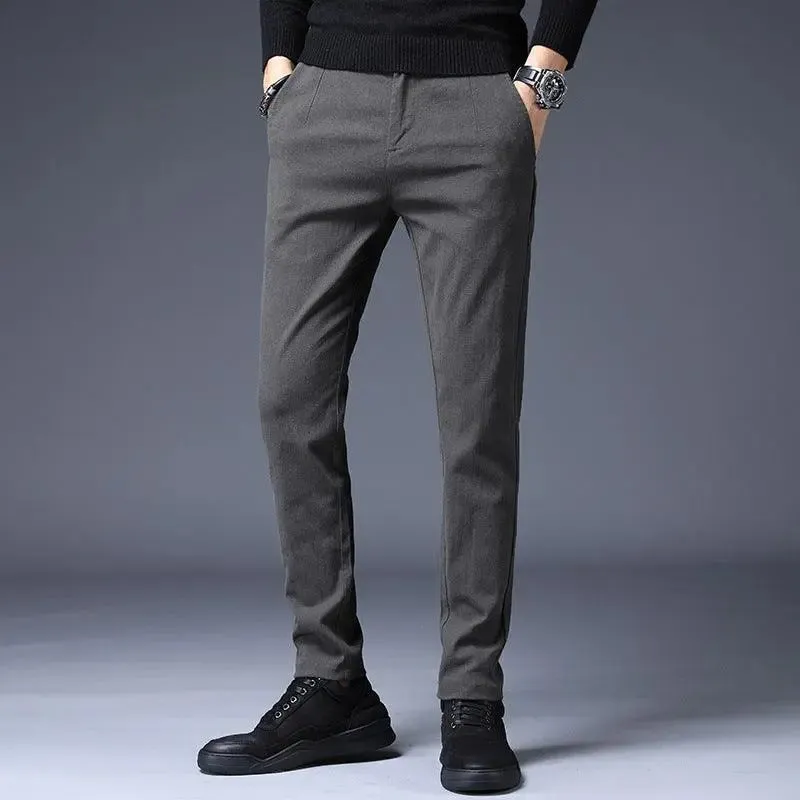 Slim casual men's pants