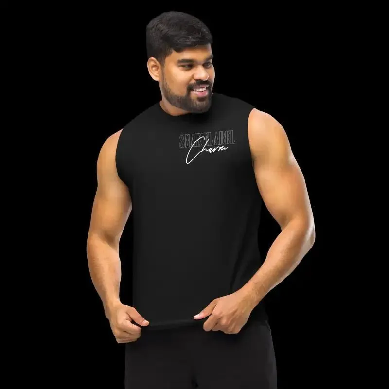 Snake Muscle Shirt: Sleeveless Tank with 100% Ring-Spun Cotton
