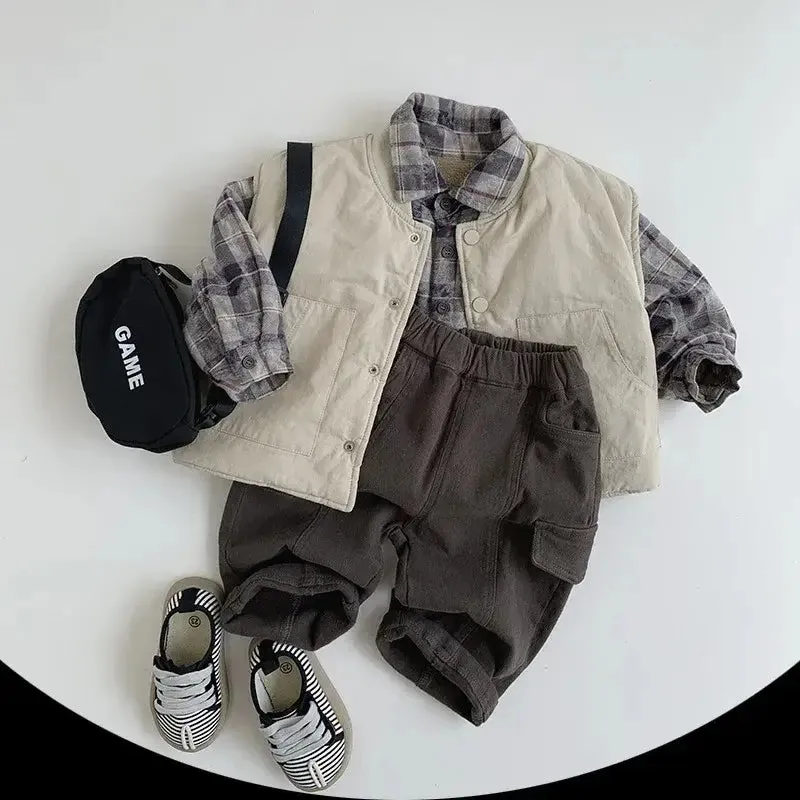 Snap-Button Winter Unisex Vest