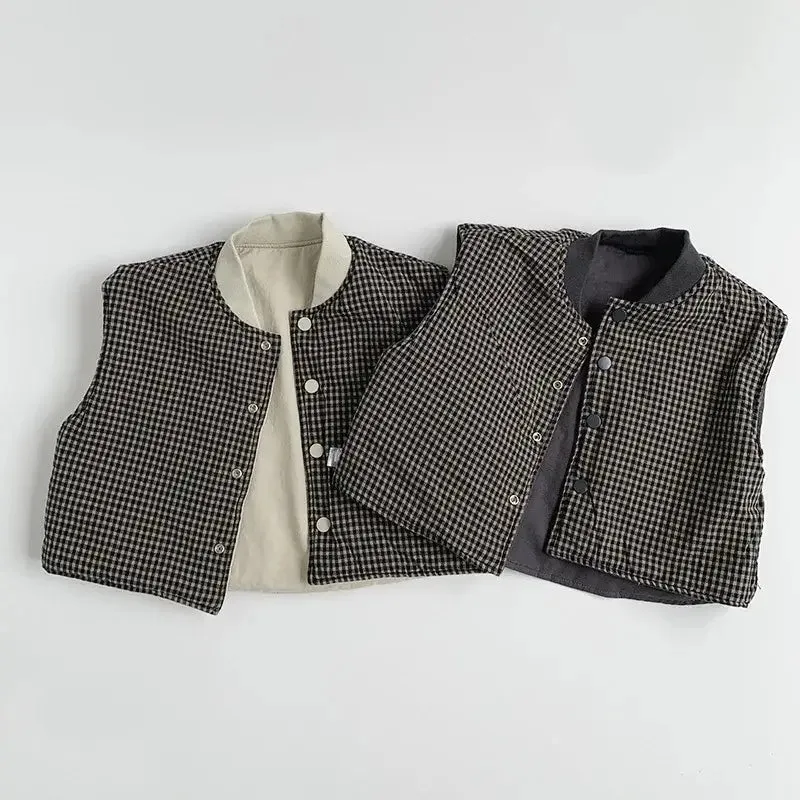 Snap-Button Winter Unisex Vest