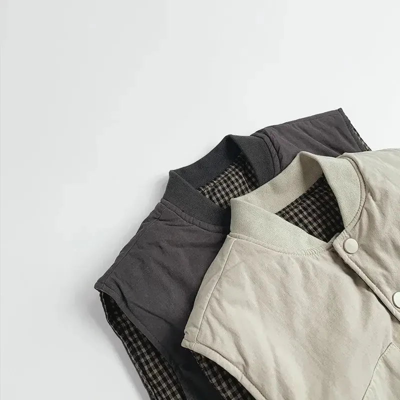 Snap-Button Winter Unisex Vest