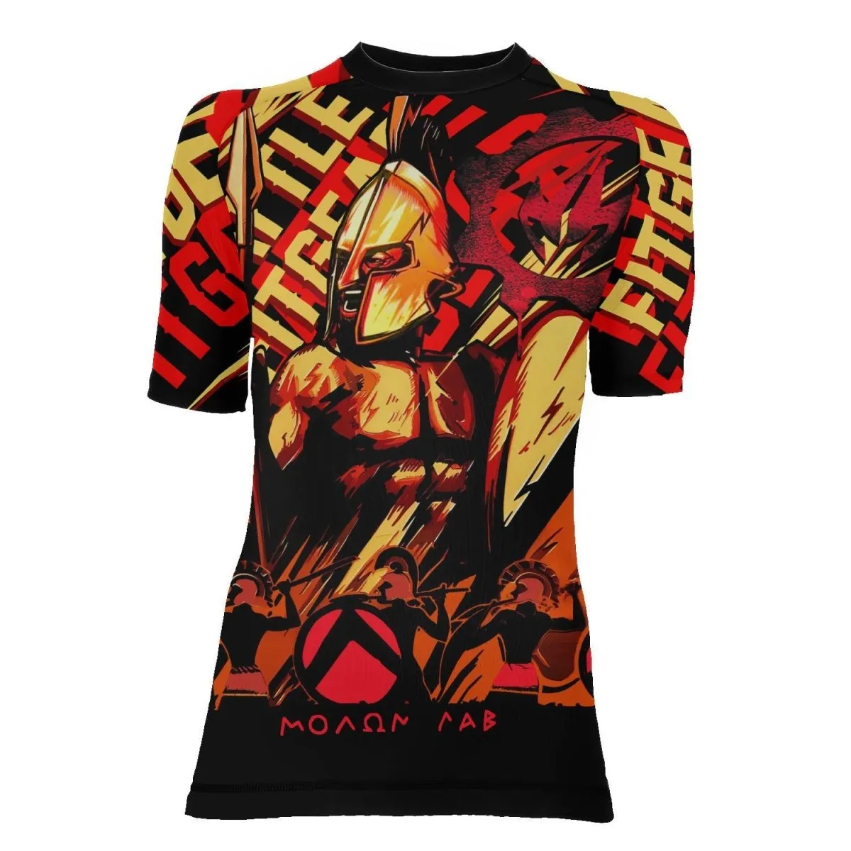 Spartan "Molon Labe" Women's Short Sleeve Rash Guard