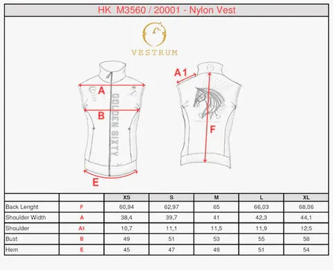 Special Edition Unisex Technical Jersey Vest: Golden Sixty by Vestrum