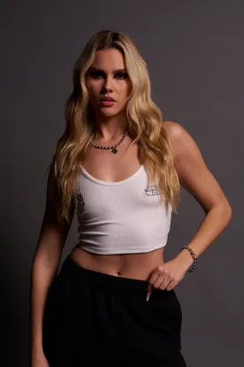 Star Wars Spaghetti Crop Tank in Cream