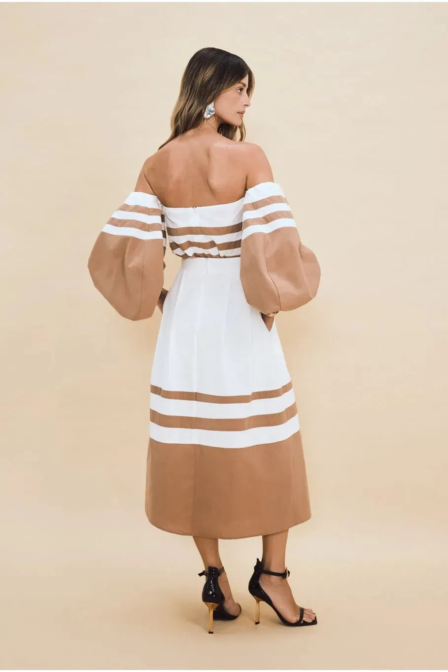 Striped Midi Skirt