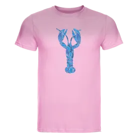 T-Shirt Big Blue Lobster Pink