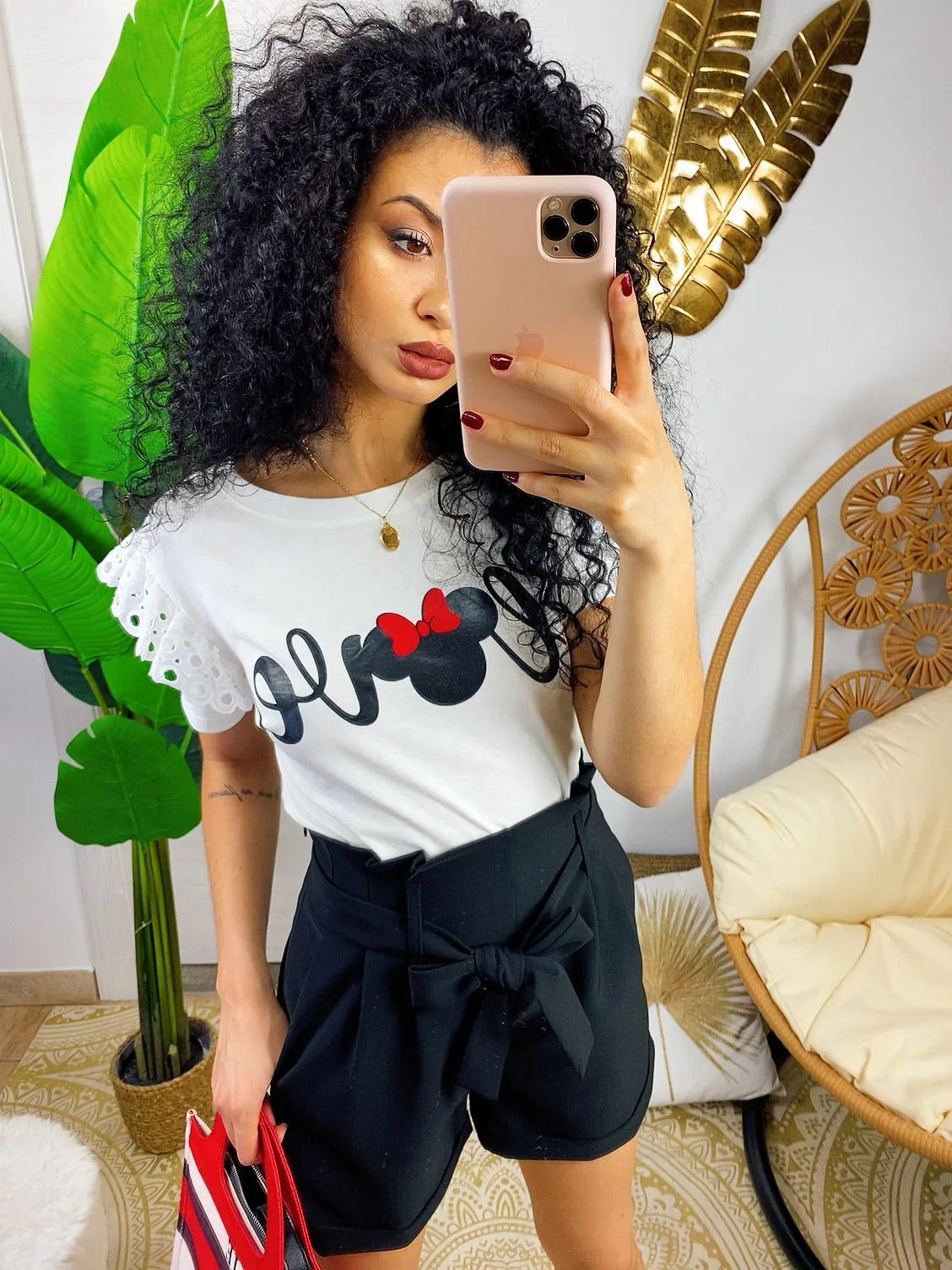 T-shirt con stampa love