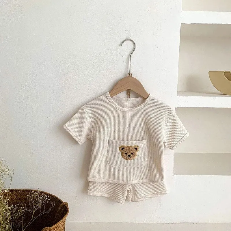 Teddy Bear Newborn Casual Outfit