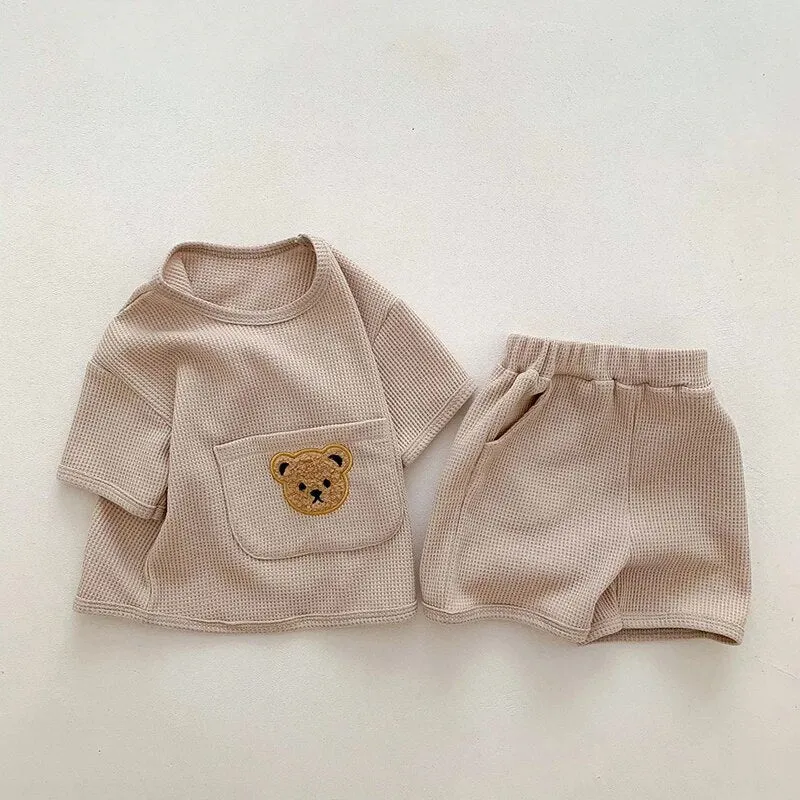 Teddy Bear Newborn Casual Outfit