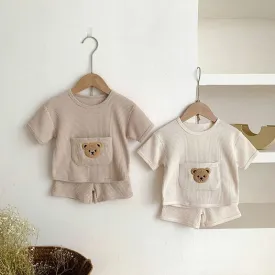 Teddy Bear Newborn Casual Outfit