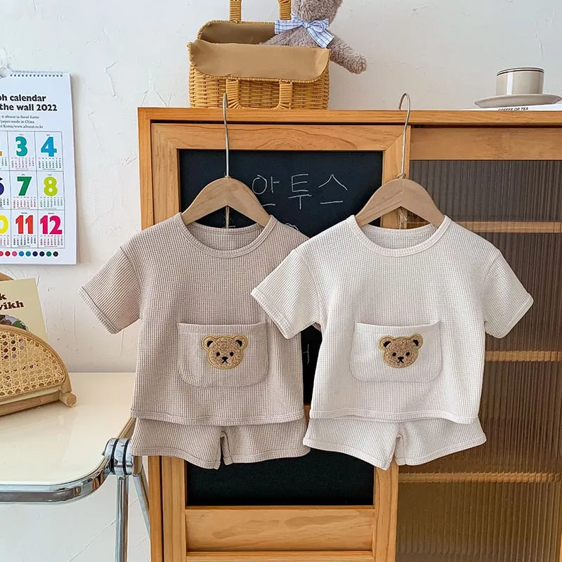 Teddy Bear Newborn Casual Outfit