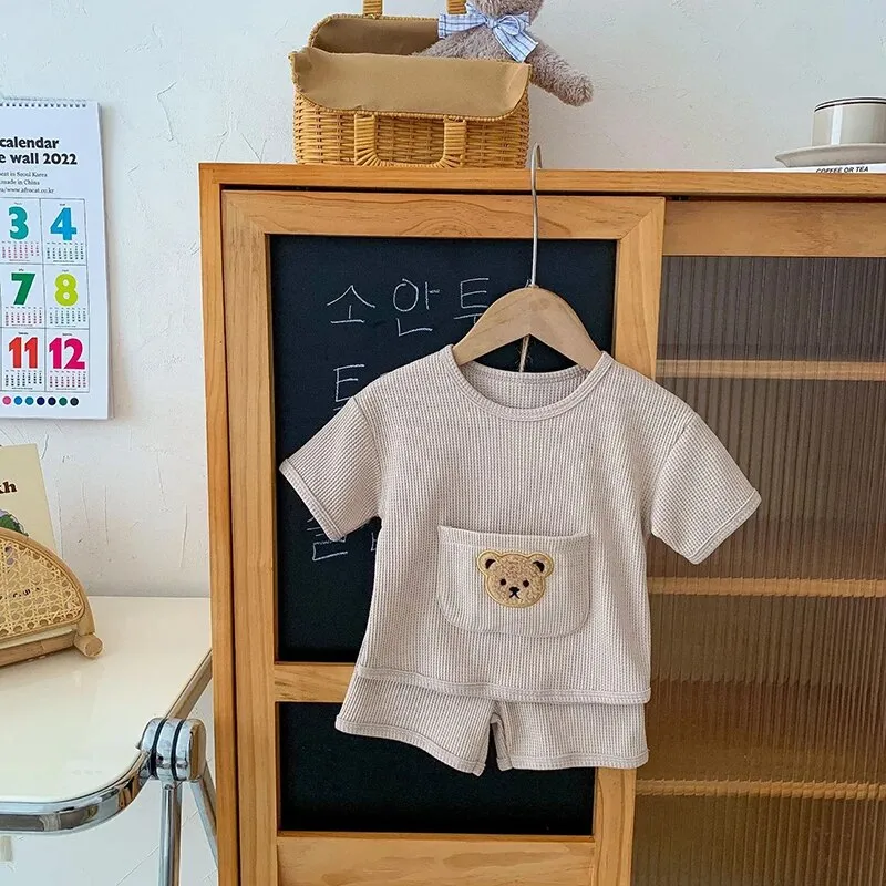 Teddy Bear Newborn Casual Outfit