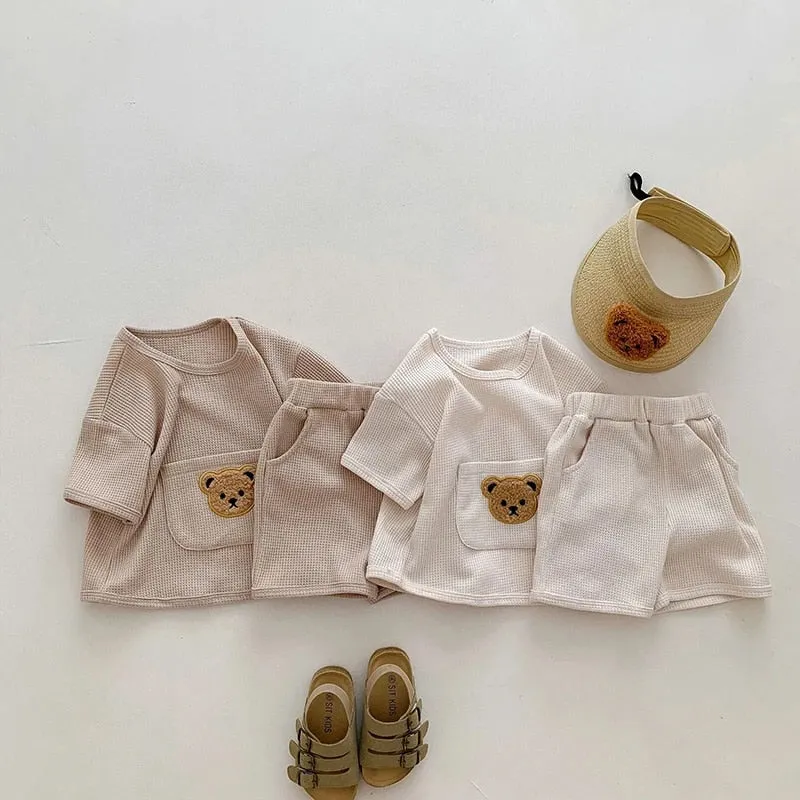 Teddy Bear Newborn Casual Outfit