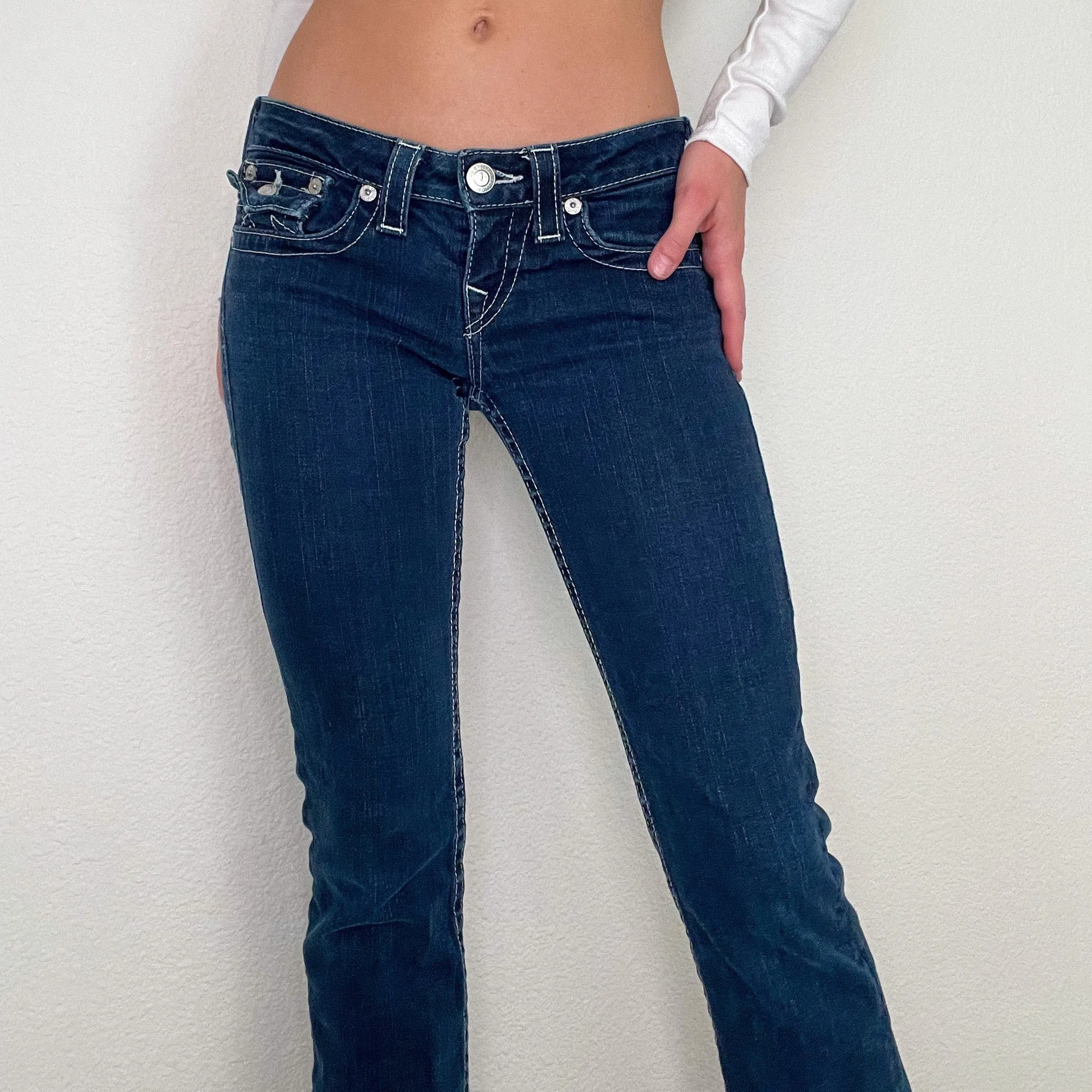 True Religion Low Rise Bootcut Jeans